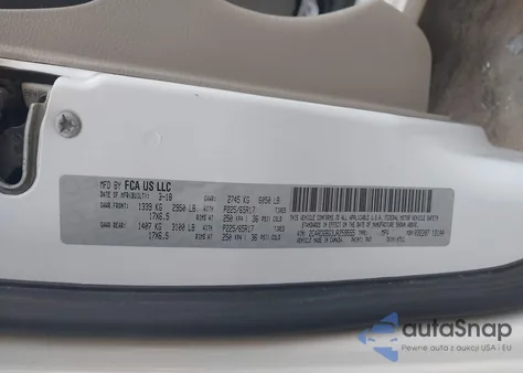 2018 Dodge Grand Caravan Se z USA, uszkodzony, nr VIN 2C4RDGBG3JR259555